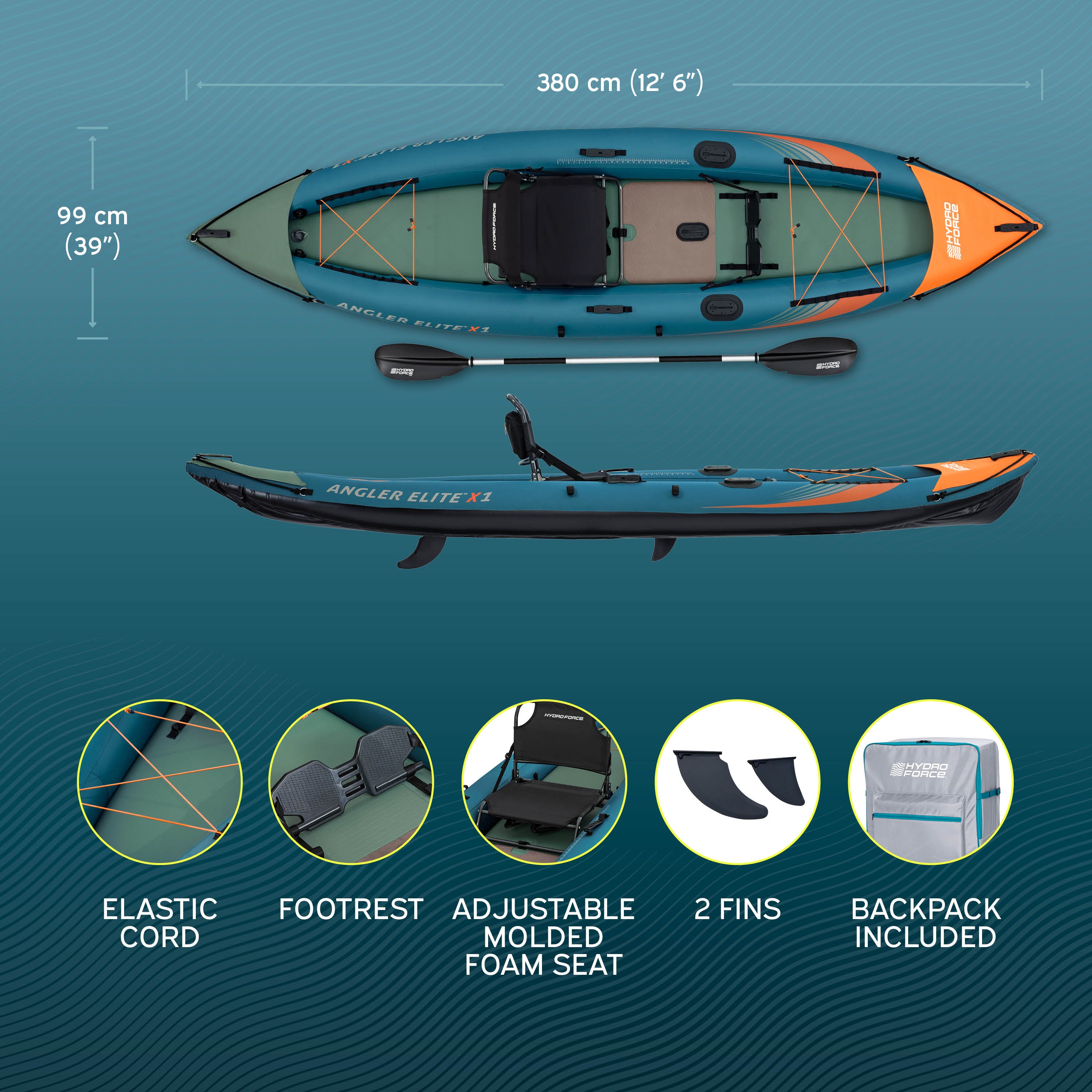 Hydro Force Angler Elite X1 Fishing Kayak